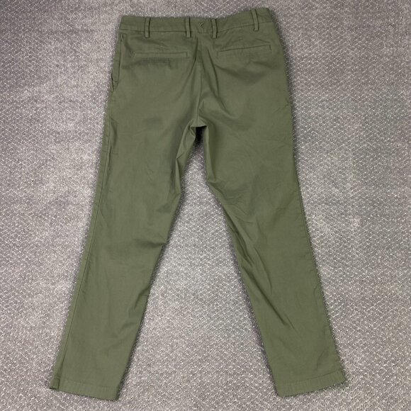 Birddogs 5 Pocket Pants Men's 34 x 30 Actual 34 x 28.5 Olive Green Chino - Picture 4 of 12